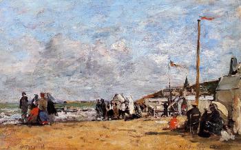 尤金 佈丹 Trouville, Beach Scene 尤金 佈丹 Trouville, Beach Scene